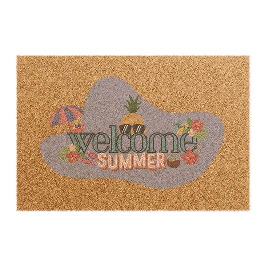 Eco-Friendly "Welcome Summer" Doormat